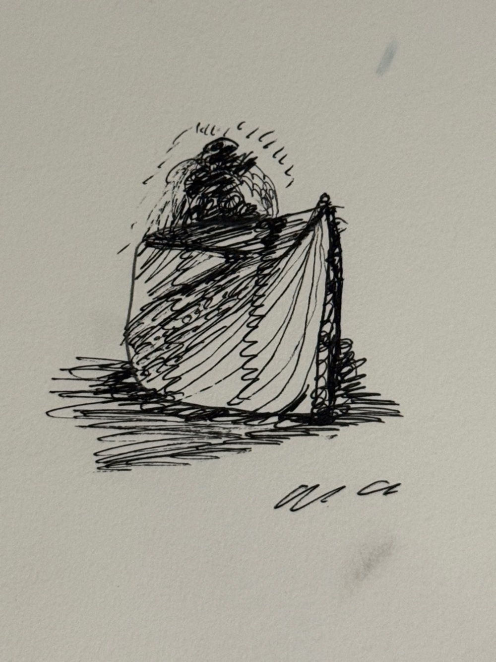 Completely custom Minimalist Black Ink Sketch Wall Art - Hand-Drawn Home Art